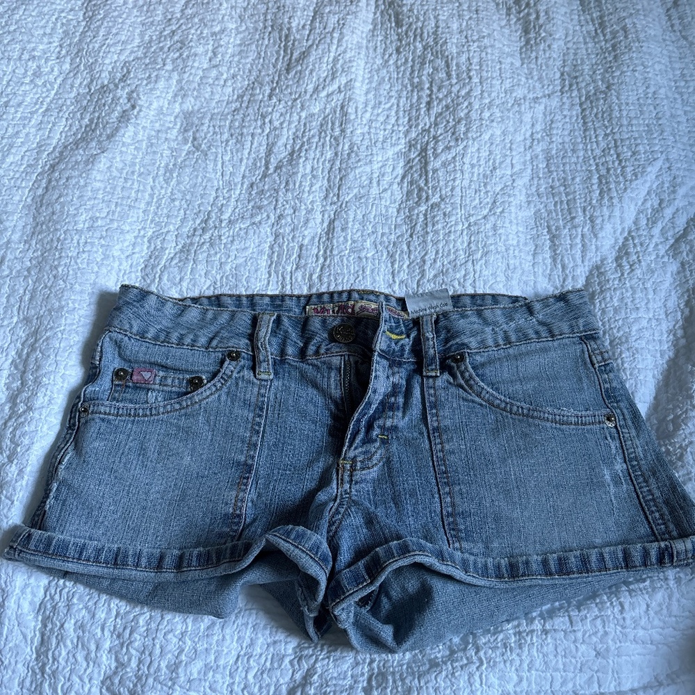 Mudd low rise jean shorts